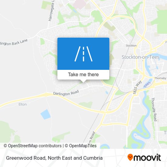 Greenwood Road map