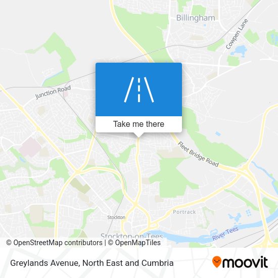 Greylands Avenue map