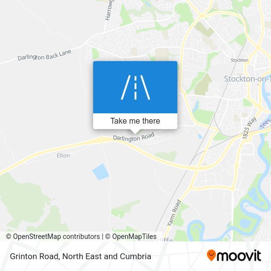 Grinton Road map