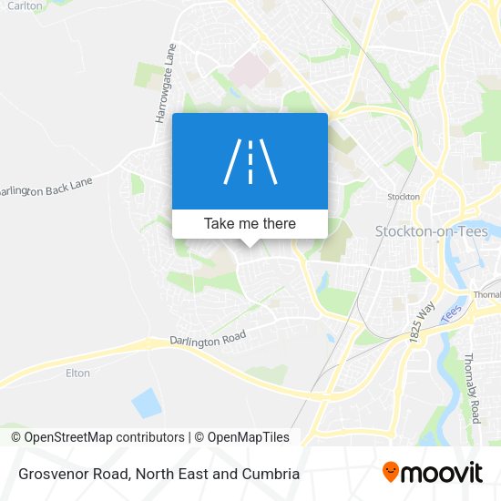 Grosvenor Road map
