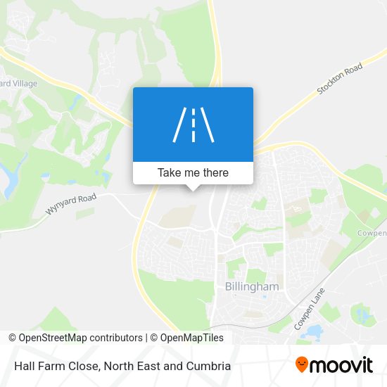 Hall Farm Close map