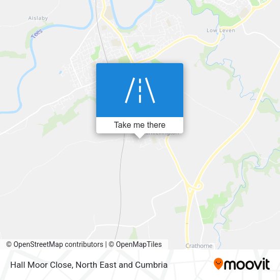 Hall Moor Close map