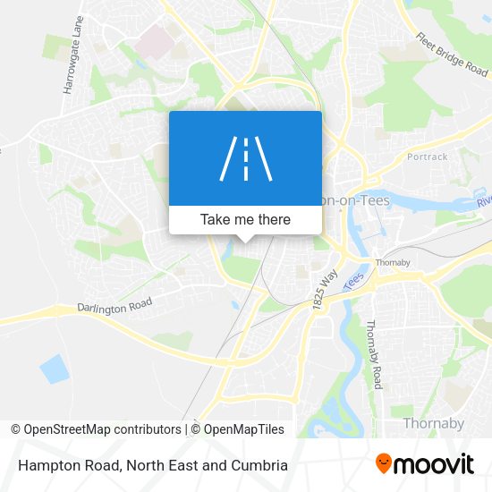 Hampton Road map
