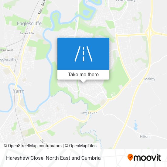 Hareshaw Close map