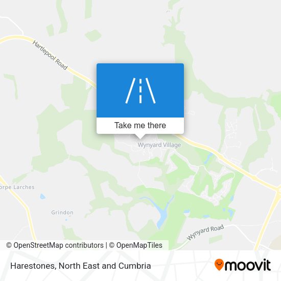 Harestones map