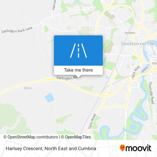 Harlsey Crescent map