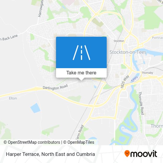 Harper Terrace map