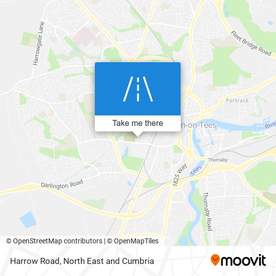 Harrow Road map