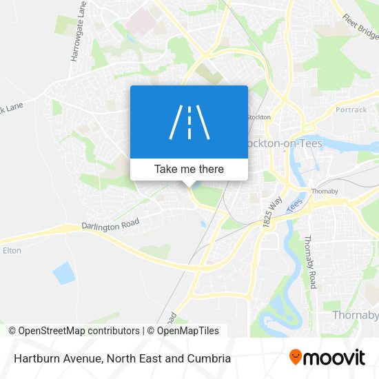 Hartburn Avenue map