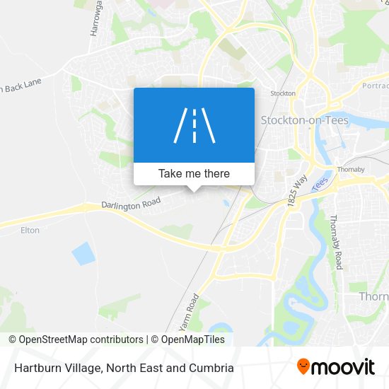 Hartburn Village map