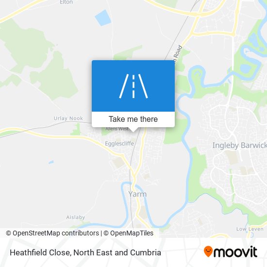 Heathfield Close map