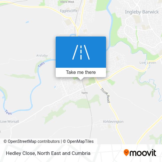 Hedley Close map