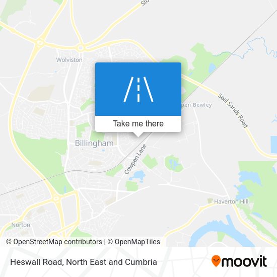 Heswall Road map