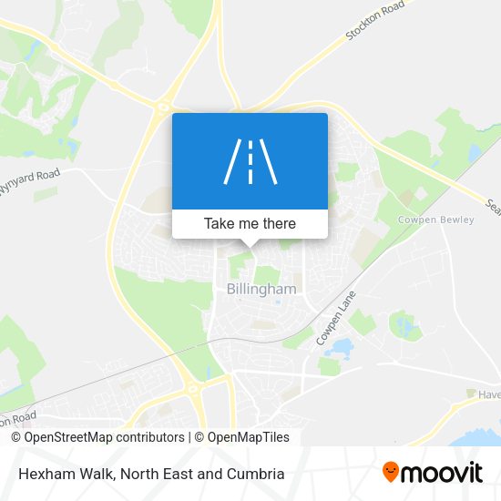 Hexham Walk map