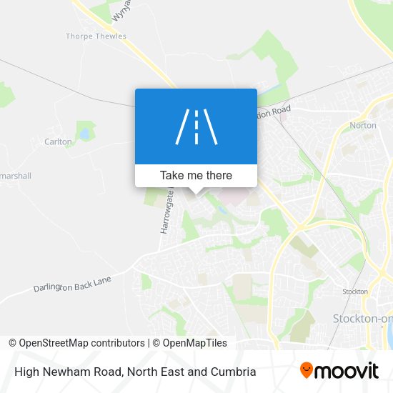 High Newham Road map