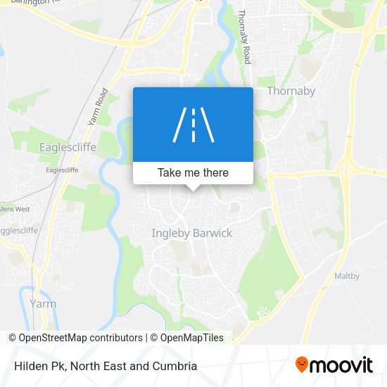 Hilden Pk map
