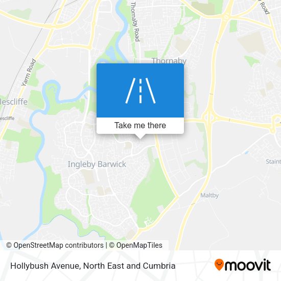 Hollybush Avenue map