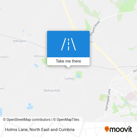 Holms Lane map