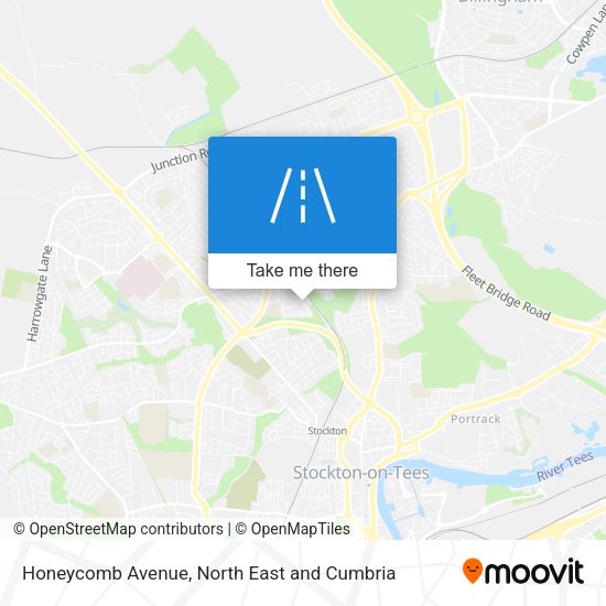 Honeycomb Avenue map