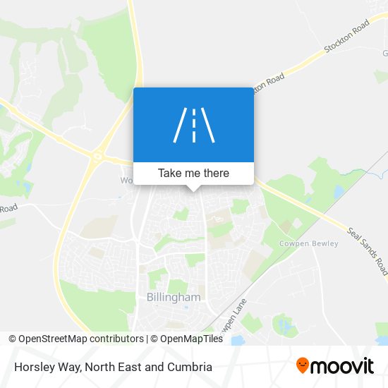 Horsley Way map