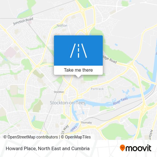 Howard Place map