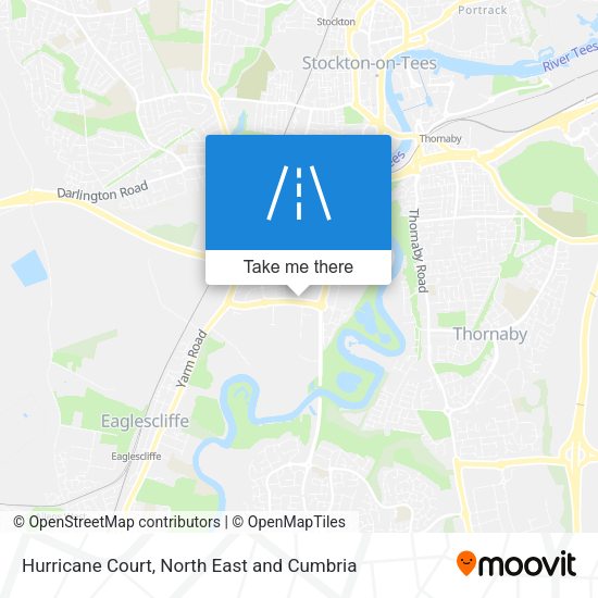 Hurricane Court map