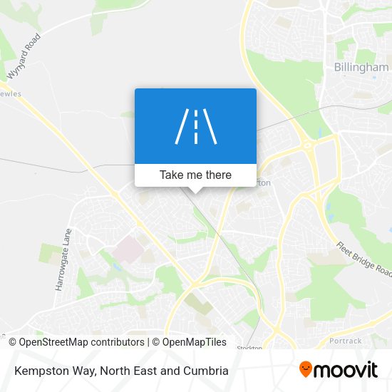 Kempston Way map