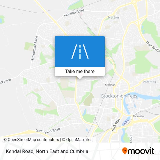 Kendal Road map