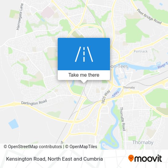Kensington Road map
