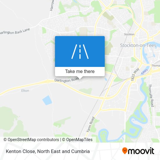 Kenton Close map