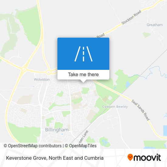 Keverstone Grove map