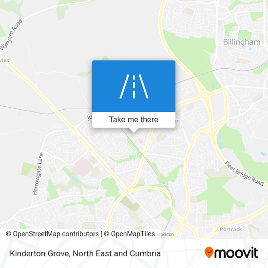 Kinderton Grove map