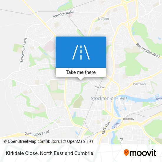 Kirkdale Close map