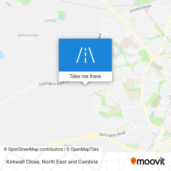 Kirkwall Close map