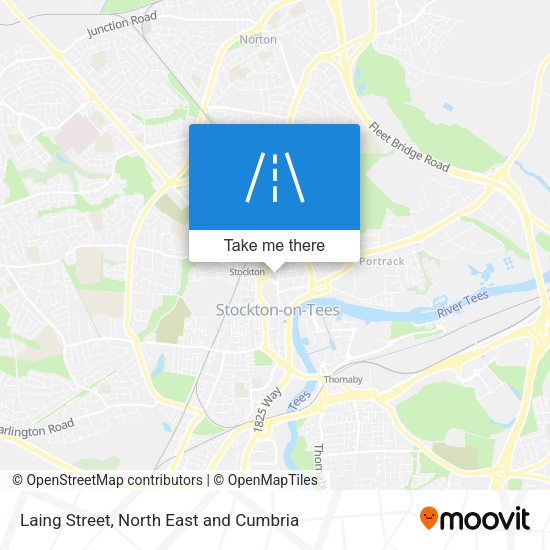 Laing Street map