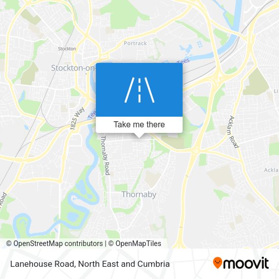 Lanehouse Road map