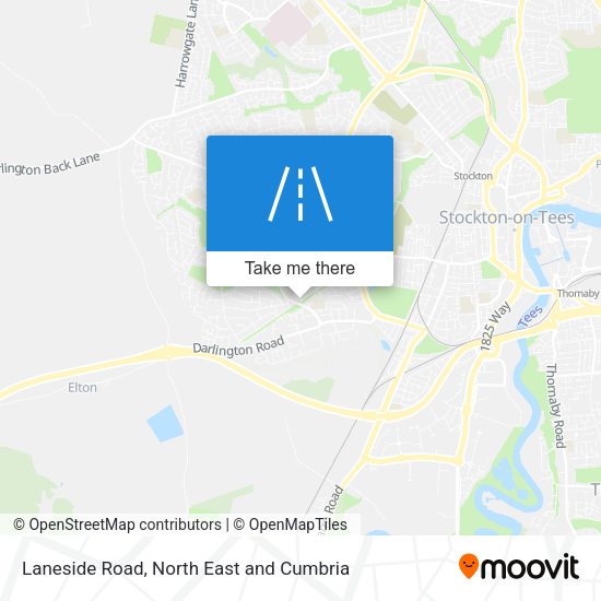 Laneside Road map