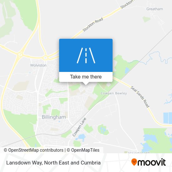 Lansdown Way map