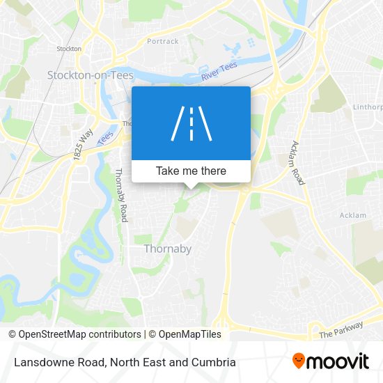 Lansdowne Road map