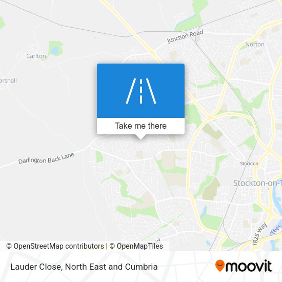 Lauder Close map