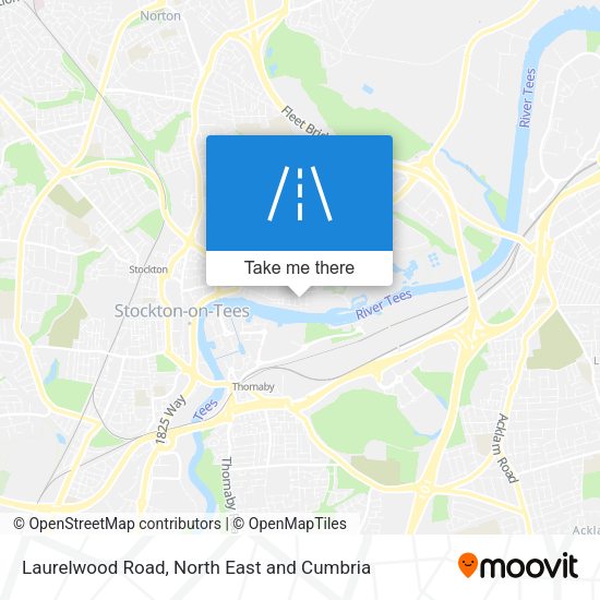 Laurelwood Road map