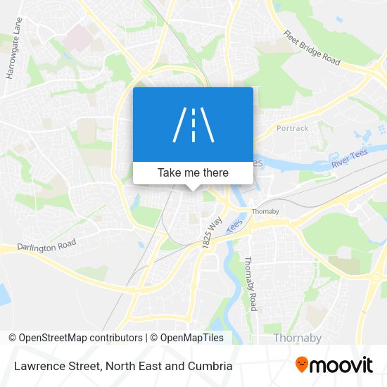Lawrence Street map