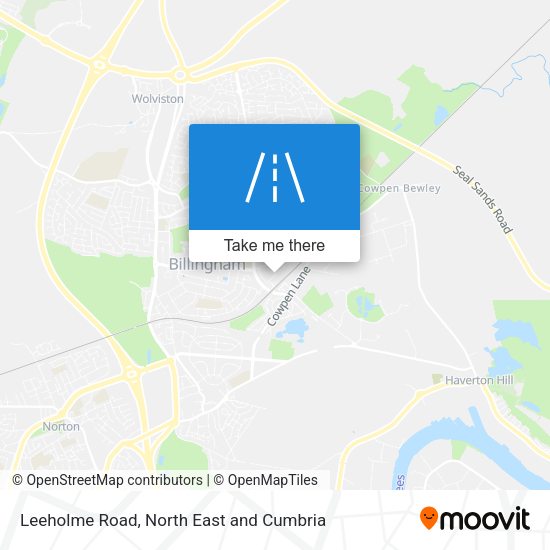 Leeholme Road map