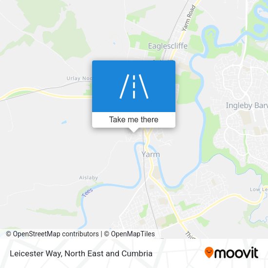 Leicester Way map
