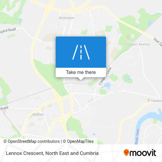 Lennox Crescent map