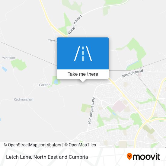 Letch Lane map