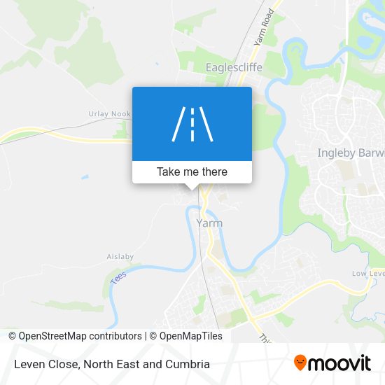 Leven Close map