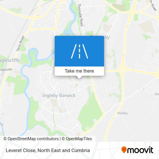 Leveret Close map