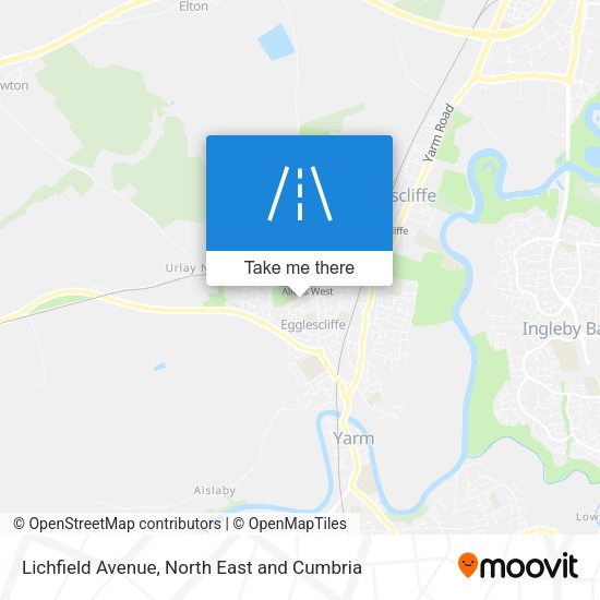 Lichfield Avenue map