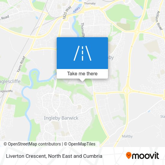 Liverton Crescent map